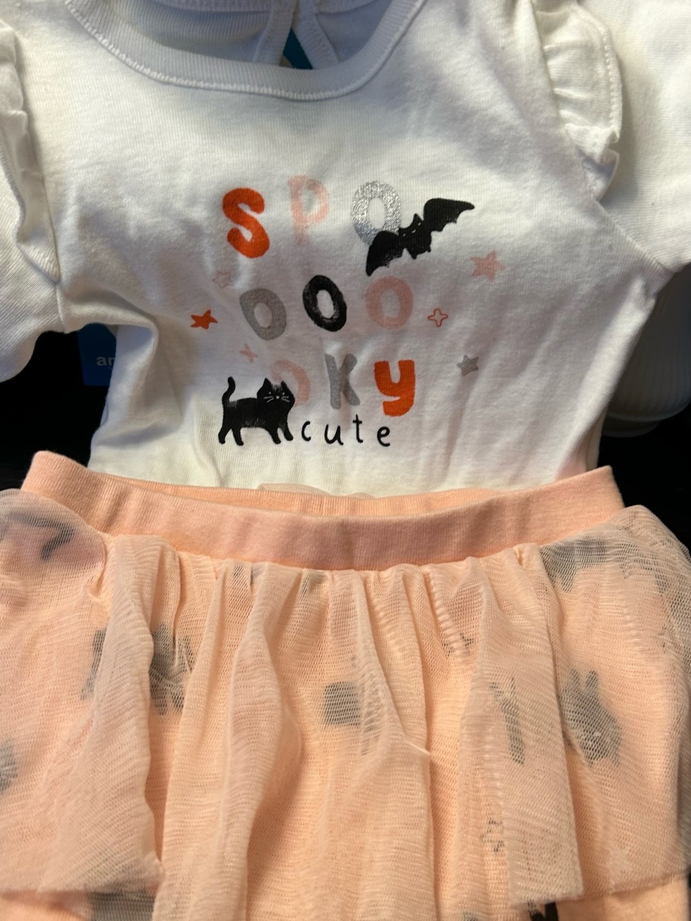 Carter's White and Pink 'Spooky Cute' Tutu Matching Set - Picture 2 of 4